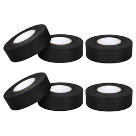 6 rollo Cinta de Aislar De Tela Automotriz,Resistente Altas Temperaturas,Antidesgaste,Sin Residuos,Cinta Autoadhesiva de Tela para Arnés de Cables,Mot