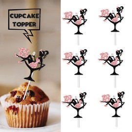 S-Girl-18 Ice Cream Fruit Dessert Cupcake Topper Colorful Glitter Happy Birthday Sensory Pop Game Theme Decor Supplies Baby Shower Boys Girls Birthday Party Decorations