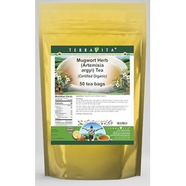 Mugwort Herb (Artemisia argyi) (Certified Organic) Tea (50 tea bags, ZIN: 517778) - 3 Pack