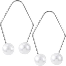 2pcs Natural Dimple Maker for Cheeks, Facial Muscle Dimple Trainer Shaper, Facial Exerciser Tools for Beautiful Smile (White, 1.24 * 1.57In)