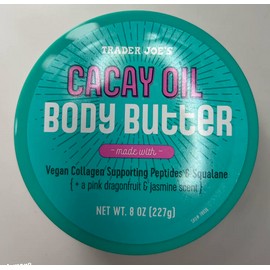 Trader Joe’s Cacay Oil Body Butter Moisturizer Pink Dragonfruit Jasmine Vegan