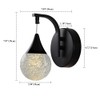 WillWant Led Bubble Wall Lamp,Globe Crystal Wall Lights,Modern Wall Sconce