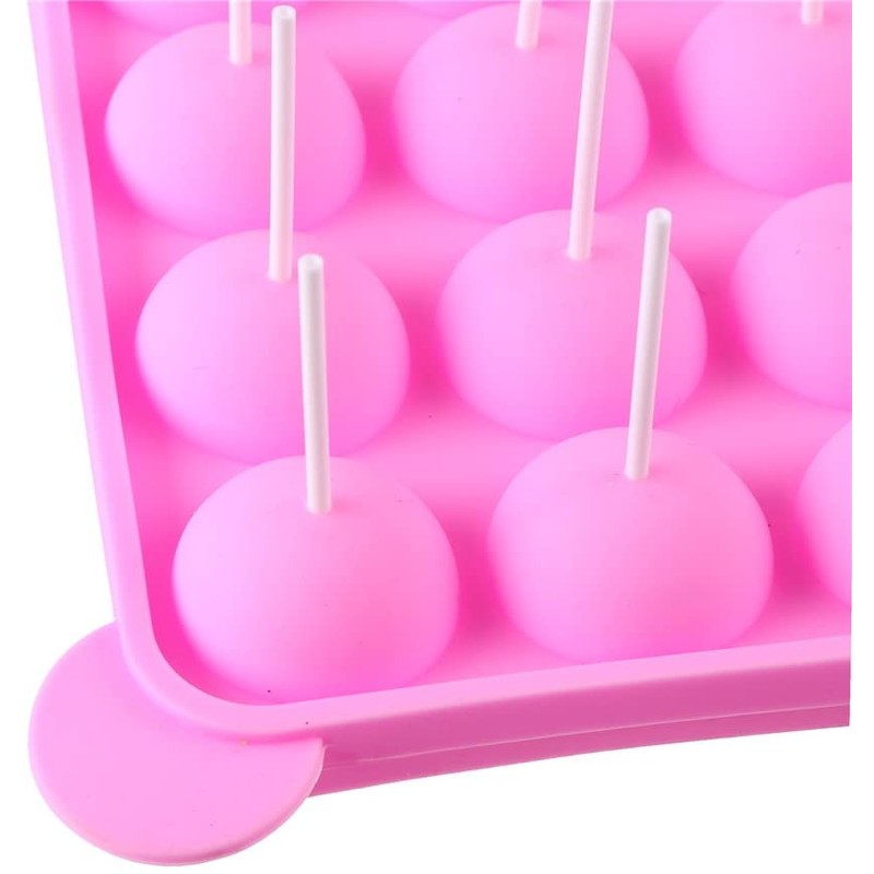 CCINEE 20 Cavity Silicone Cake Pop Mold with 30 pcs