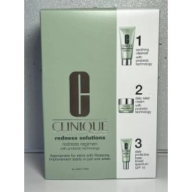 Clinique Redness Solutions Daily Relief Cream/ Cleanser/ Base SPF 15 Regimen Set