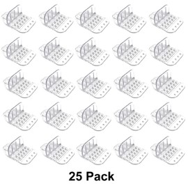 JSP Manufacturing Clear Jumbo Glacier Snow & Ice Roof Guards, Strong & Heavy Duty Plastic Prevents Damage and Injuries by Breaking Down Snow & Ice buildup - Multi-Quantity (25)