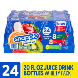 Snapple Juice Drink Variety Pack, 20 oz., 24/Pack (26001)