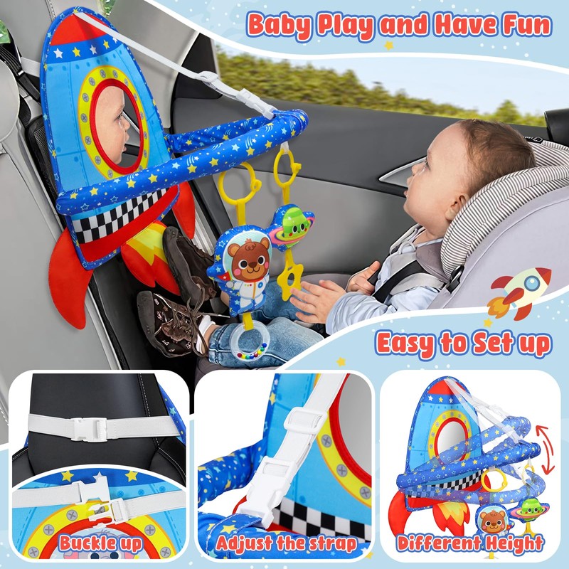 Dr.Rapeti Car Seat Toy for Car Ride Baby