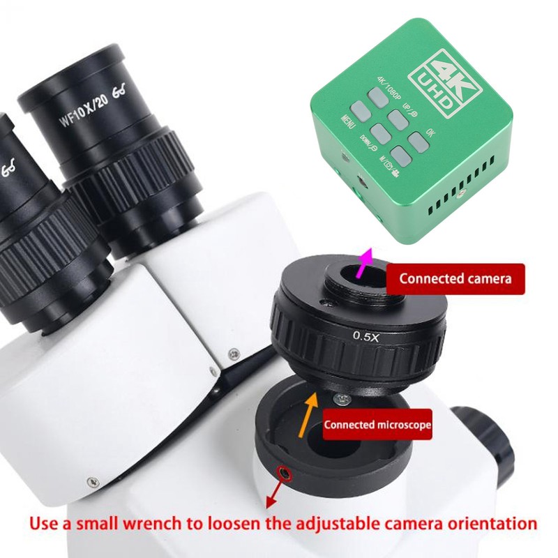 Industrial Microscope Camera 4K Recording 41MP Image Telescope Electronic Eyepiece