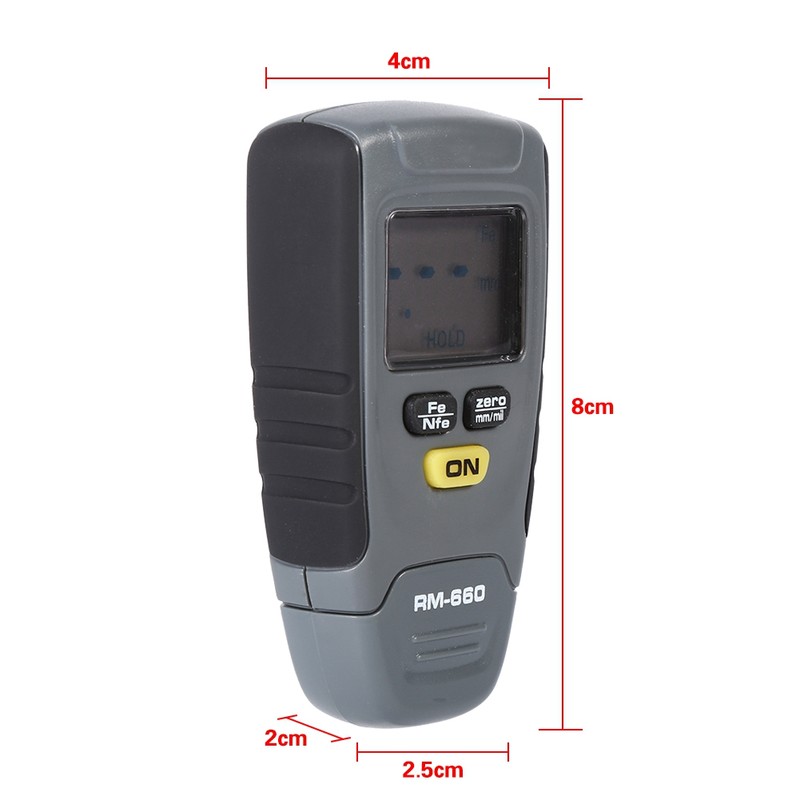 Digital Paint Coating Thickness Gauge 0-1.25mm Coating Meter Car Thickness