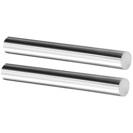 Eoiips 1/2" Diameter 304 Stainless Steel Round Rod Solid Rod 10" in Length, for DIY Metal Craft & Metal Working Hobbies, 2pcs