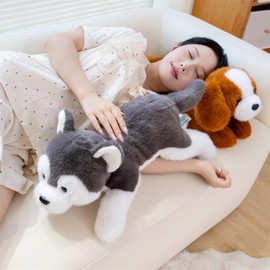 champracer Cuddly Toy Dog Simulated Animal Dog Plush Toy Plush Dog Doll Stuffed Toy Dog Gifts for Boys Girls (40 cm, Golden Retriever)