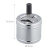2 x Ashtrays with Swivel Lid Metal Outdoor & Indoor