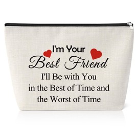 Friend Gifts for Women Cosmetic Bag Birthday Gifts for Best Friends Sister Friendship Gifts for Women Best Friends Gift Sister Gifts from Sister Inspirational Gifts for Her Friends Makeup Travel Pouch