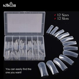 NMKL38 120Pcs Dual Forms Full Cover Nail Tips Upper Arched Extension Mold (Mold B)