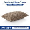 OTOSTAR Corduroy Decorative Throw Pillow Covers 16x24 Inch Super Soft