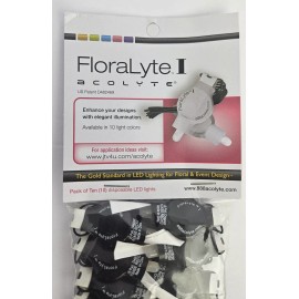 Acolyte LED FloraLyte Acolyte Lights For Floral Party Event Design Wedding (RGB) 10 Pack