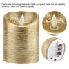 Led FlamE Less Candles Battery Gold Swinging Flame Electric Candle
