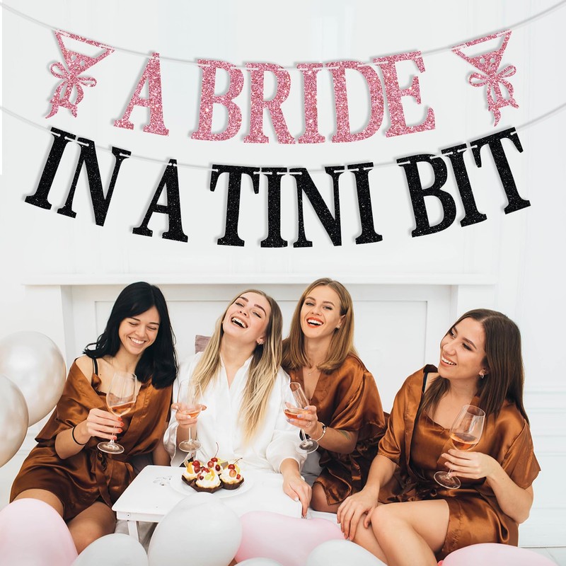 A Bride in A Tini Bit Banner, Espresso Martini Bachelorette,
