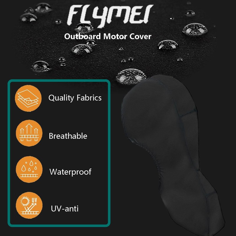 FLYMEI Outboard Motor Cover Fit 0-20 HP Motor, Full Boat