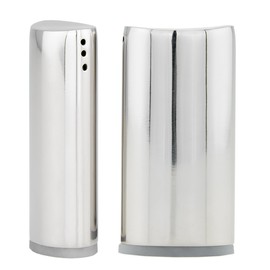 Old Dutch 566SS Stainless Steel Oval Set Salt and Pepper Shaker, 3" High