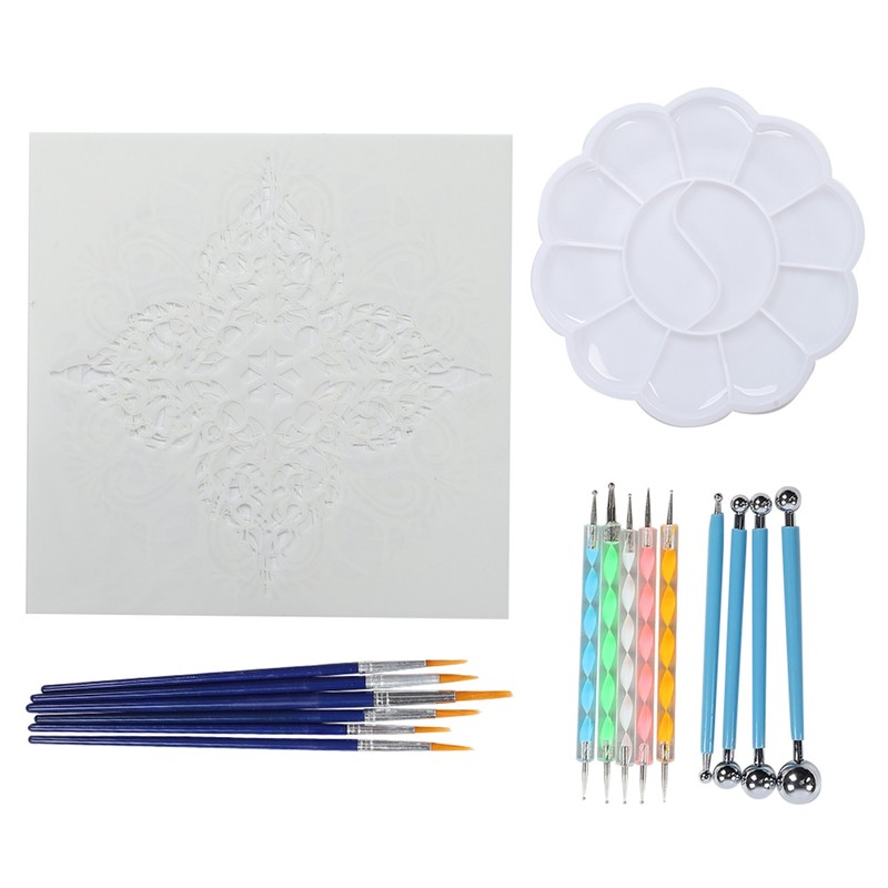 20Pcs Mandala Dotting Stippling Tools for Rock Painting Kit Pen