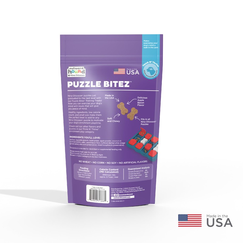 Outward Hound Nina Ottosson Puzzle Bitez Training Treats for Dogs