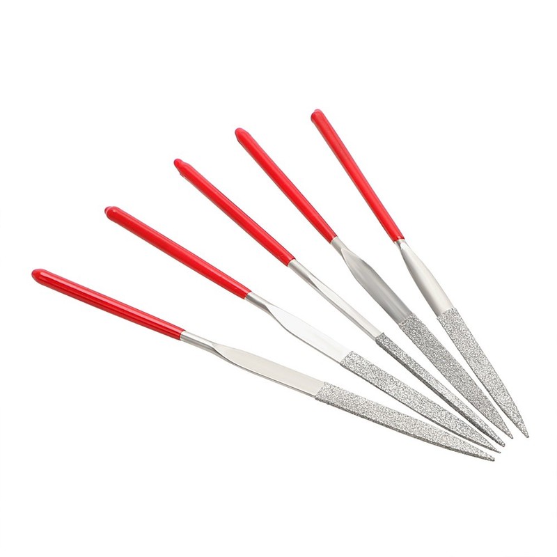 Mesee Mini Diamond Files Set, 10 Pieces Titanium-Coated Diamond Needle