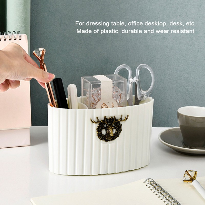 Makeup Brush Storage Box Large Capacity Orderly Storage Plastic Desktop