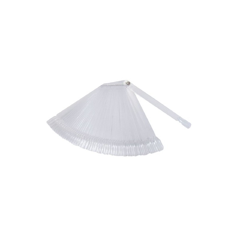 50 Pcs Fan Shaped Clear Plastic False Nail Art Tips