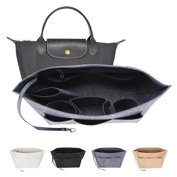 LITLANDSTAR Handbag Organiser Insert, Felt Insert Bag Purse Organiser Multi-Pocket