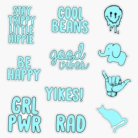 Leyland Designs Variety Pack Sticker Outdoor Rated Vinyl Sticker Decal for Windows, Bumpers, Laptops or Crafts 5"