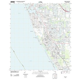 Florida Maps - 2012 Venice, FL - USGS Historical Topographic Wall Art : 18in x 24in, Large Wall Art Map