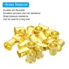 PATIKIL Brass Compression Insert, Pack of 20, 15 mm Outer