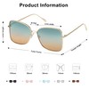 SOJOS SJ1082 Women's Large Square Oversized Rectangular Designer Style Sunglasses,
