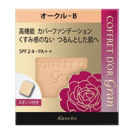 Coffret Doll Grand Foundation Cover-Fit Pact UV2 Ochre B SPF24/PA++ 0.4 oz (10.5 g)
