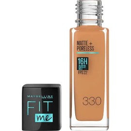 Base Fit Me Matte + Poreless 128 Warm Nude Maybelline