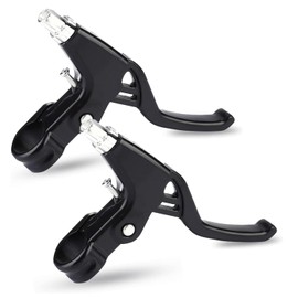 ZEACCT 2-Pack Bicycle Brake Lever, Bicycle Brake Lever Handbrake, Aluminum Alloy Handlebar Brake Lever, Handlebar Brake Lever, Bicycle Brake Handle, Suitable for Mountain Bikes, Road Bicycles (Black)