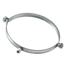 Steinberg14 - Ducting Clamp 200mm / 8" - Galvanized Steel Pipe Clamp - Ventilation Ducting Holder 1 pcs