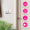Byron Wireless Doorbell Set, 2 x Plug-Through Chimes, 150m Range,