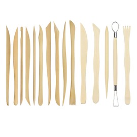 Yosugar 15 Pieces Modelling Tool Sculpture Clay Carving Tool Kit, Clay Modelling Tool Modelling Cutlery for Beginners for Model Making Sculpture