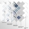 Arabesque Peel and Stick Backsplash for Kitchen, Thicker Design 3D