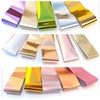 XEAOHESY 15 Rolls Holographic Nail Art Foil Transfer Sticker Metallic