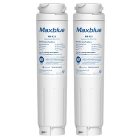 Maxblue 644845 Fridge Water Filter, Compatible with Bosch UltraClarity 644845, 00740560, 740560, 00499850, 00649379, 9000194412, 9000077104, Miele/Haier 0060820860, 0060218743 (2)