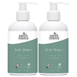 Earth Mama Belly Butter to Help Ease Skin and Stretch Marks, 8-Fluid Ounce (2-Pack)
