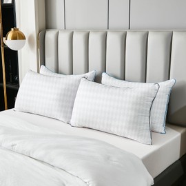 Bed Pillows for Sleeping: Luxury Hotel Pillows Standard Size Set of 4 Pack Supportive Suitable for Stomach,Back and Side Sleepers