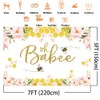 Avezano Honey Bee Baby Shower Backdrops Girls Honeycomb Oh Babee