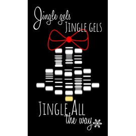 Science Gift Tags/Mini Christmas Cards - Jingle Gel Electrophoresis (Set of 24) by Nerdy Words