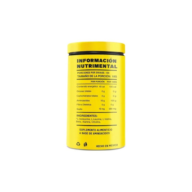 Aminoácidos Deportivos Mr. Yellow Naranja Sin Gluten 1g