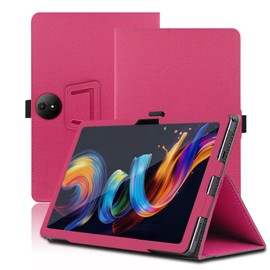 Case for TCL Nxtpaper 11 Plus 11.5 inch, TCL Nxtpaper 11 Plus Tablet Case, Folding Stand Protective Cover with Pencil Holder and Wrist Strap, Full Protection. (Red)