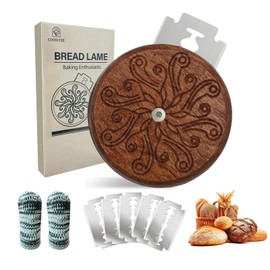 Premium Hand Crafted Bread Lame Sourdough Scoring Tool - Sourdough Starter Kit and Wooden Sour Dough Tools with for Sourdough Slashing - Sourdough Bread Baking Supplies for Bread Baking Gifts